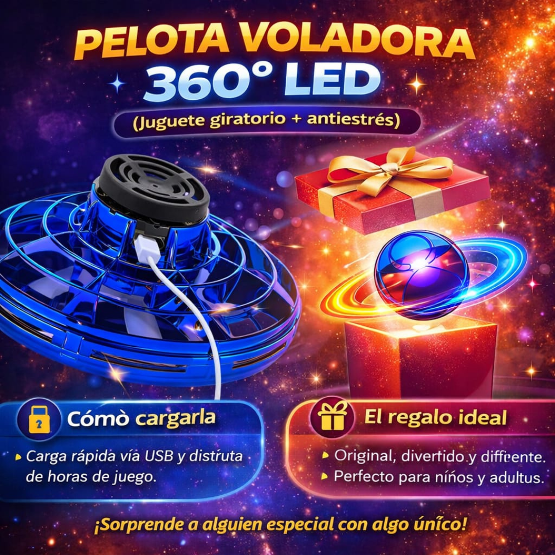 Ovni volador led para divertirse y matar el aburrimiento